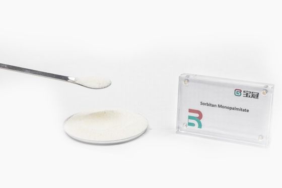좋은 가격 소르비탄 모노팔미테이트 또는 소르비탄 팔미테이트 분자 공식 C22H42O6 밝은 노란색 곡성 고체 HLB 값 6.7 안정기 두꺼워기 윤활제 부드러운 마무리 에이전트 분산 온라인으로