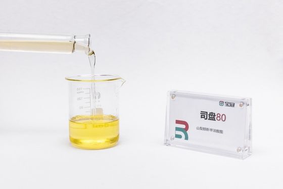 좋은 가격 소르비탄 모노팔미타트, S-40, Span40, 밝은 노란색 수액성 고체, 로션 중정화에서 에뮬션 안정제 온라인으로