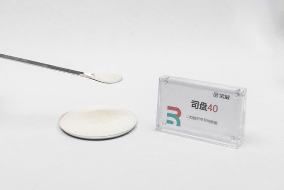 좋은 가격 S-40 소르비탄 모노팔미타트 스판40 밝은 노란색 수액성 고체 로션 중합화에서 에뮬션 안정제로 사용됩니다 온라인으로