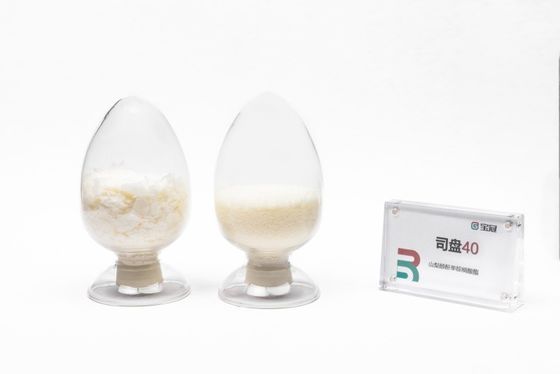 좋은 가격 소르비탄 모노팔미테이트 또는 소르비탄 팔미테이트 분자 공식 C22H42O6 밝은 노란색 곡성 고체 HLB 값 6.7 안정기 두꺼워기 윤활제 부드러운 마무리 에이전트 분산 온라인으로